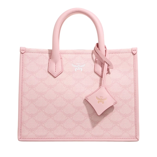 MCM Himmel Lts Tote Small Silver Pink Tote