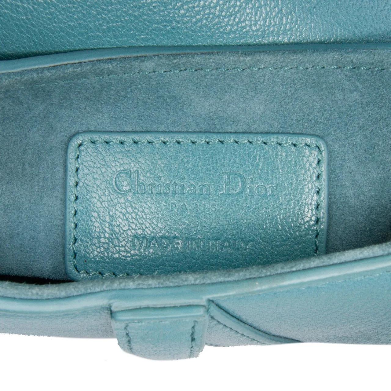 Thumbnail - Christian Dior Hobo Bags - Micro Goatskin Saddle Bag - Gr. unisize - in Blau - für Damen