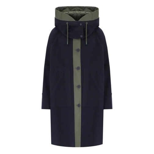 Max Mara Parka-Mäntel Chicca Bicolor Parka Blue