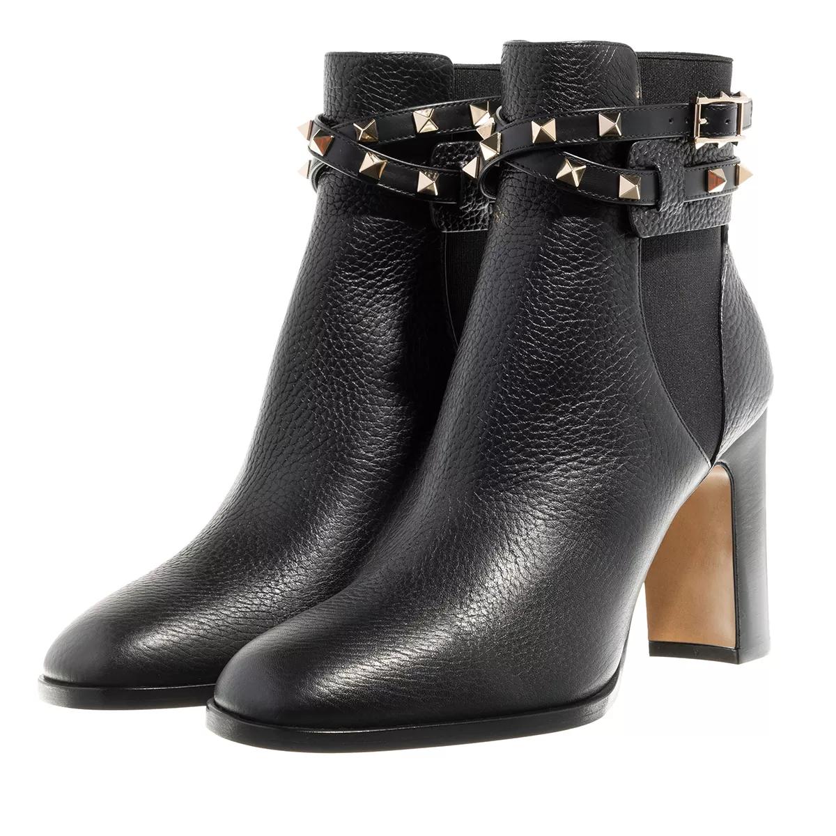 Valentino Garavani Boots & Stiefeletten - Beatle Ankle Boots - Gr. 36,5 (EU) - in Schwarz - für Damen