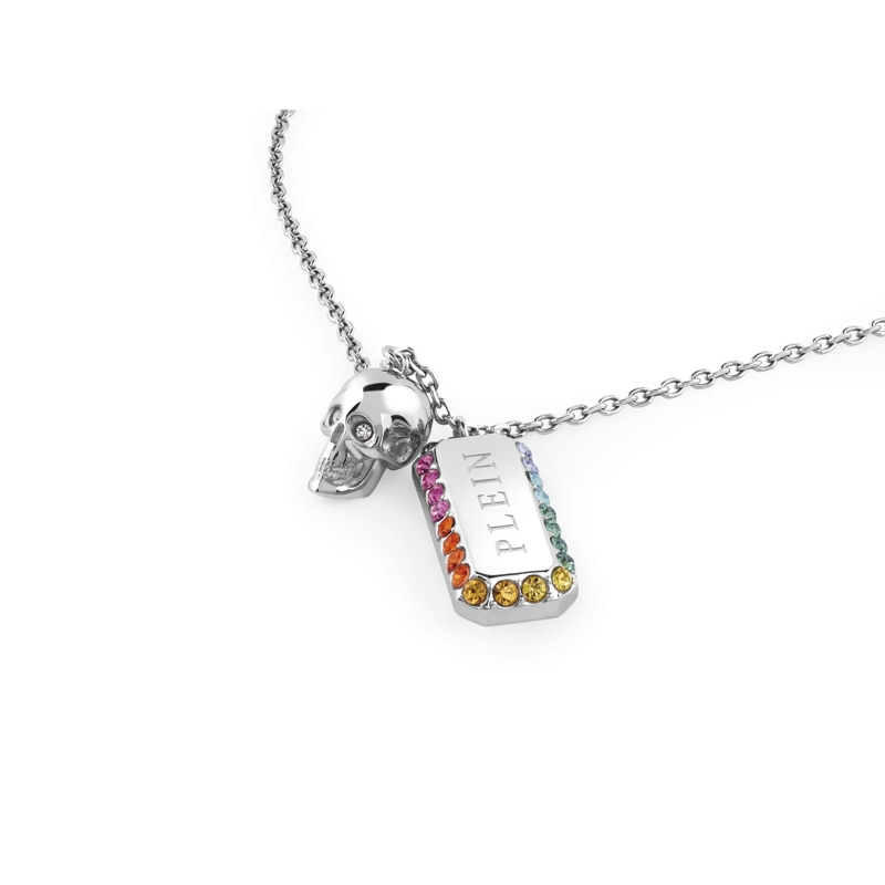 Philipp Plein Mittellange Halskette Halskette Plein Tag silber(Image 2)