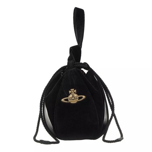 Vivienne Westwood Kitt Bucket Bag Black Borsa a secchiello