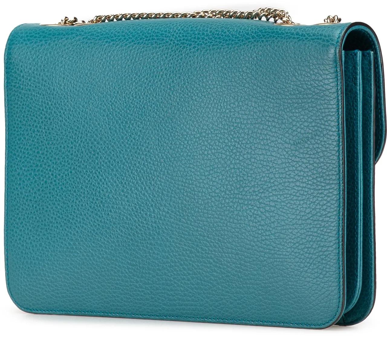 Thumbnail - Gucci Hobo Bags - 2000-2015 Medium Dollar Calfskin Interlocking G Cr - Gr. unisize - in Blau - für Damen