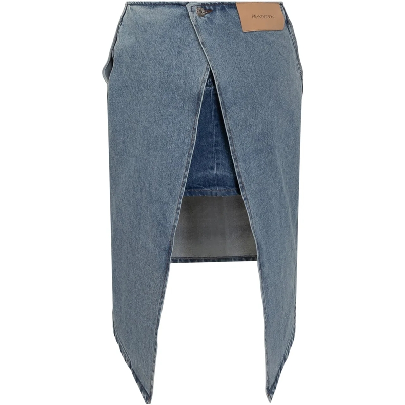 J.W.Anderson Maxirock Gonna Midi blau(Image 2)
