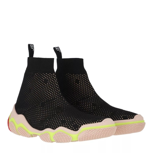 Red Valentino Sneaker Black/Nude Yellow Coral Slip-On Sneaker