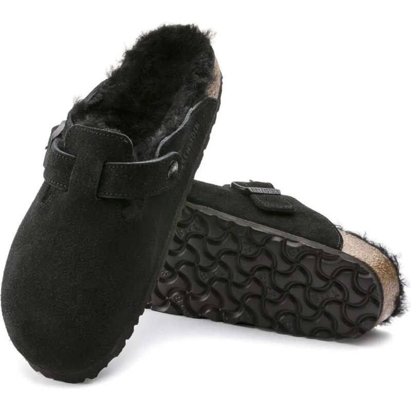 Birkenstock Sandalen Birkenstock Boston Leve Slippers Zwart Boston Leve schwarz