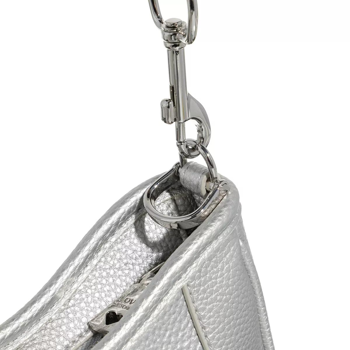 Love Moschino Pochettes Rock'N Love in zilver