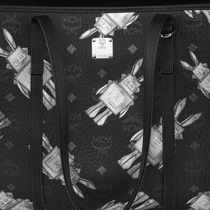 MCM Boodschappentas Mcm Toni Vi Shopper Med Bk Black(Image 6)