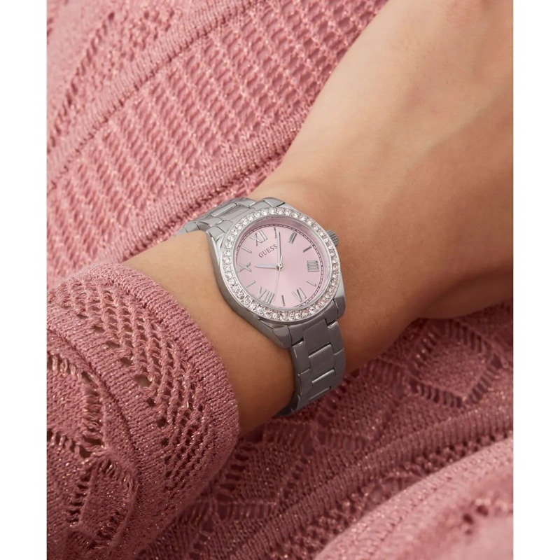 Guess Quarzuhr Quarz-Analoguhr Mini Luna silber(Image 4)