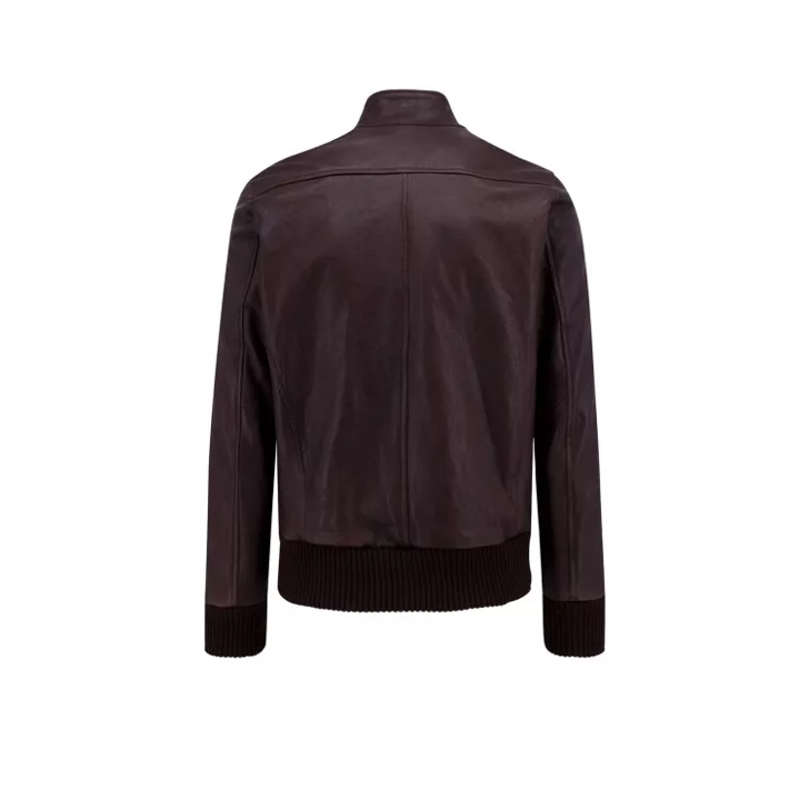 Leather jacket sale with stretch sleeves