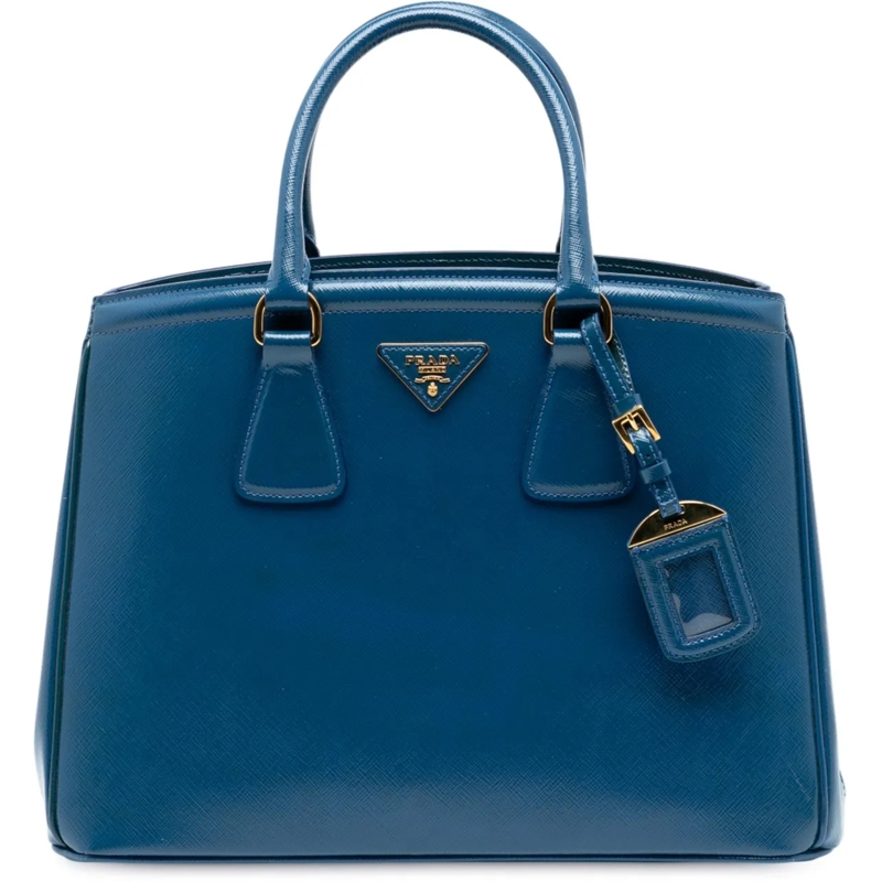 Prada Shopper Saffiano Lux Parabole Tote blau