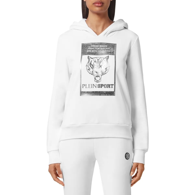 Plein Sport Top Hoodie Tiger weiss(Image 3)