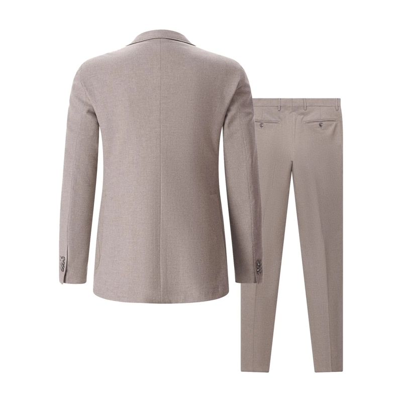 Tagliatore Combinaison de costume Zweiteiliger Anzug aus Wollmix braun(Image 3)