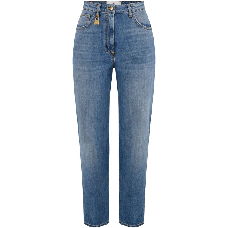 Elisabetta Franchi Jeans mit geradem Bein Elisabetta Franchi Women's Jeans Trousers Jeans Bl blau