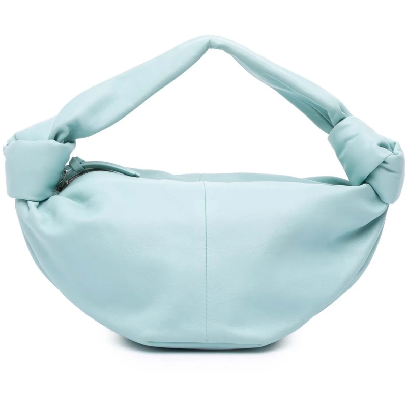 Bottega Veneta Tote Mini Calfskin Double Knot blau