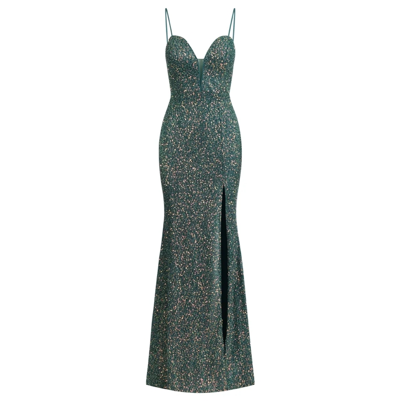 Kraimod Abendkleid Abendkleid dunkel-grün