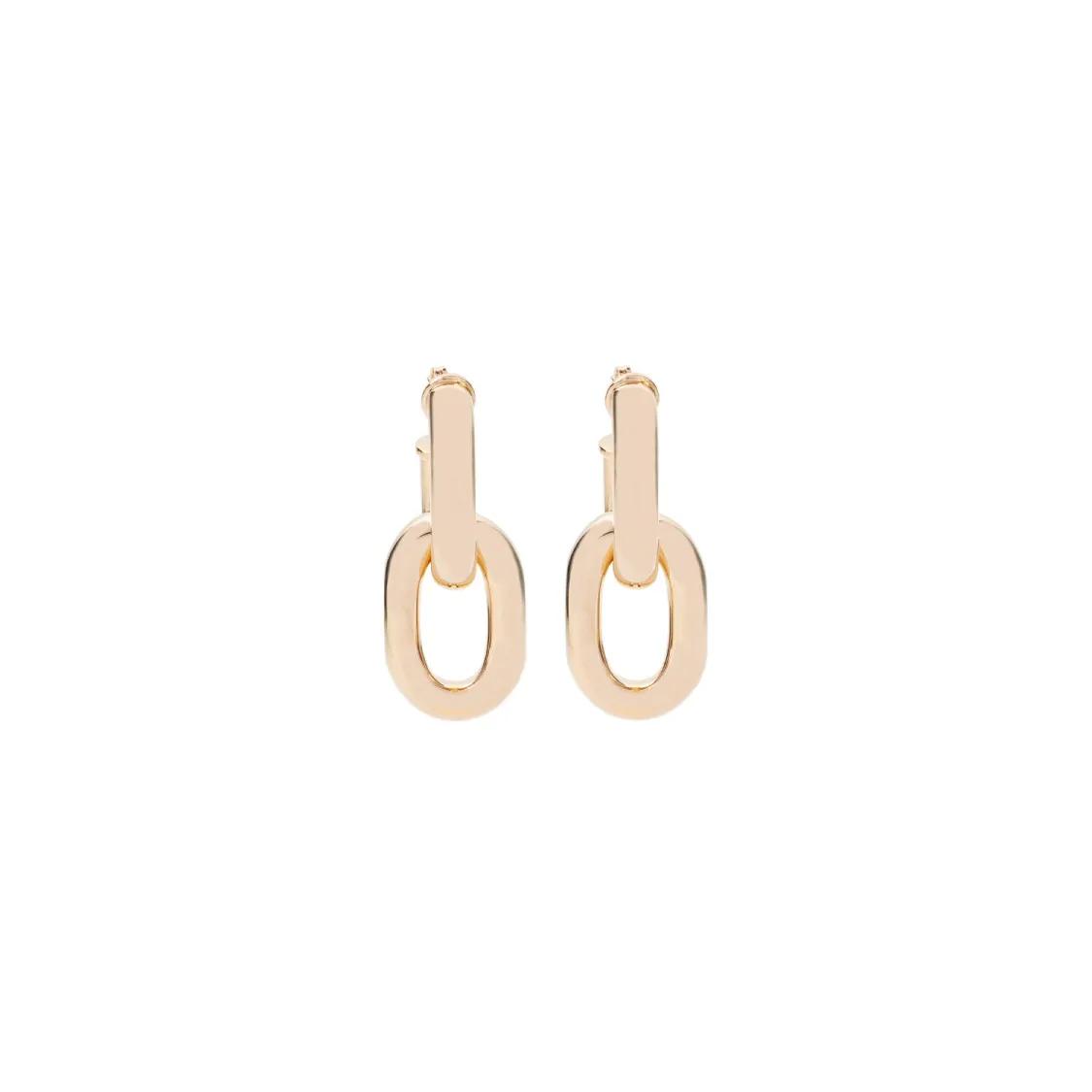 Paco Rabanne Ohrringe - Xl Link Double Hoop Earring - Gr. unisize - in Gold - für Damen