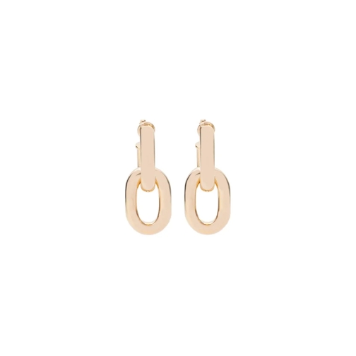 Paco Rabanne Xl Link Double Hoop Earring Gold Stiftörhängen