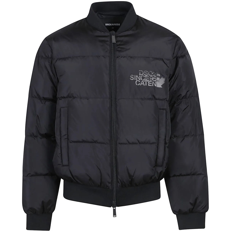 Dsquared2 Doudoune Easy Puffer Bomber Jacket Black schwarz