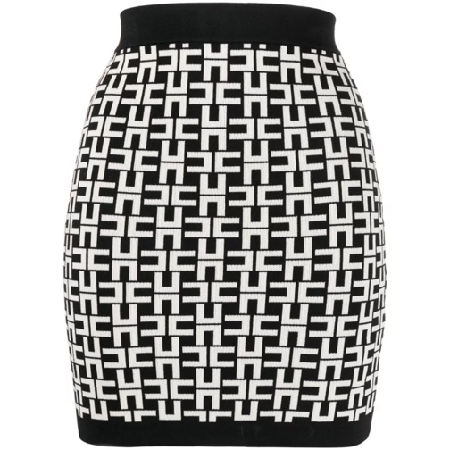 Elisabetta Franchi Knitted Miniskirt Black 