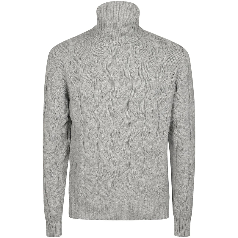 Drumohr  Treccia Turtleneck Grey grau