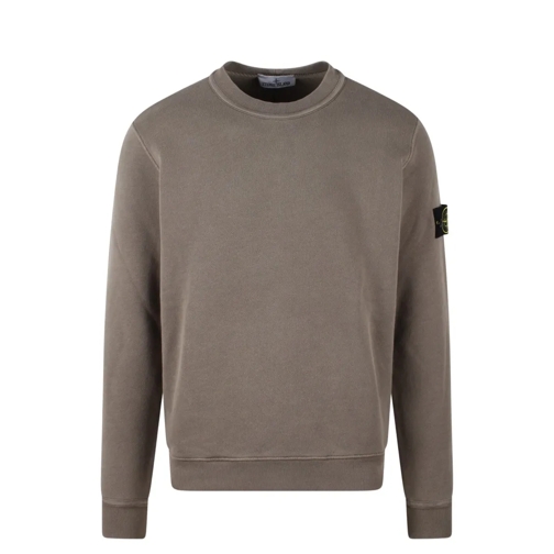 Stone Island Sweatshirts Cotton Fleece Sweatshirt Green