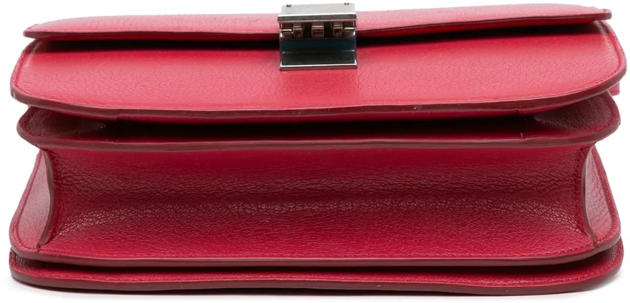 Celine Hobo bags 2017 Small Calfskin Classic Box in rood