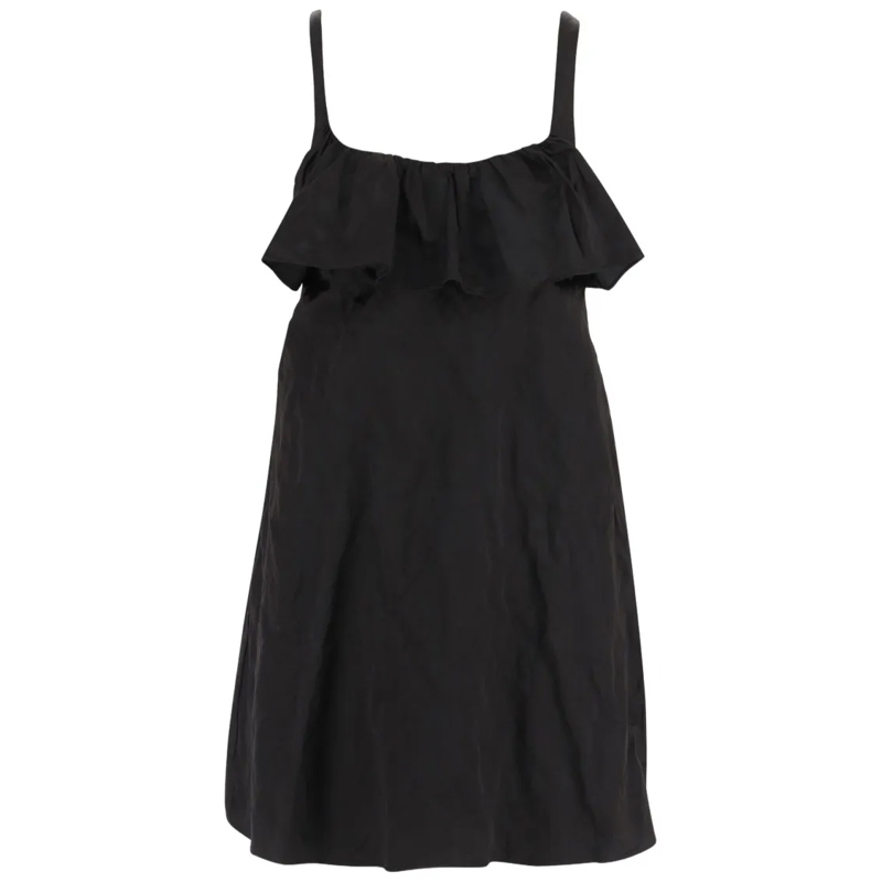 Chloé Minikleid Mini Dress In Technical Satin Black