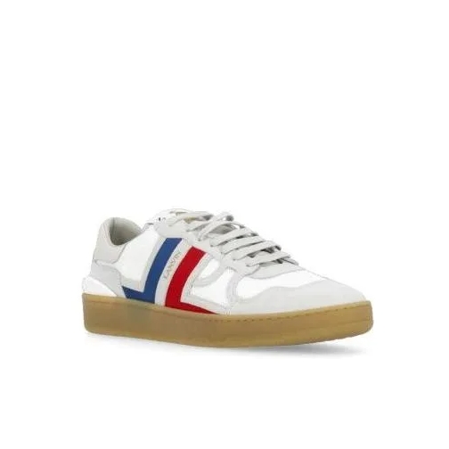 Lanvin White Leather And Tech Fabric Sneakers White Low-Top Sneaker