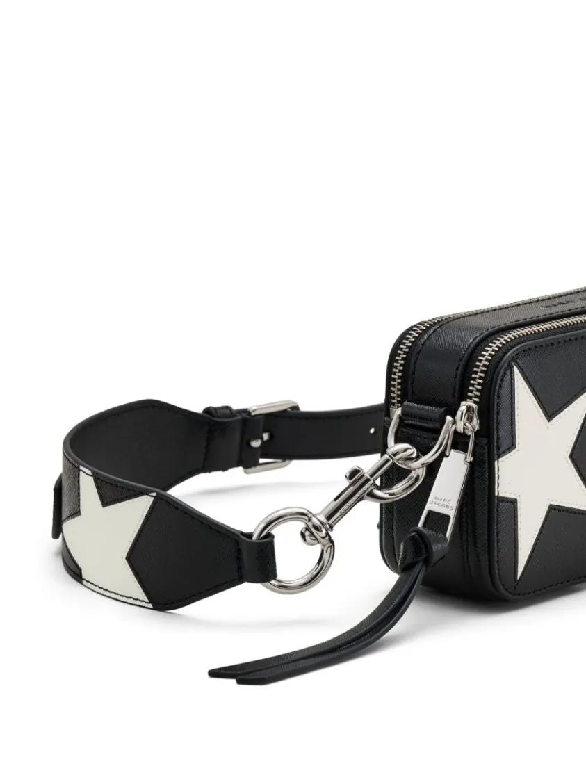 Marc Jacobs Crossbody bags Patchwork Leather Handbag With Star Motif in zwart
