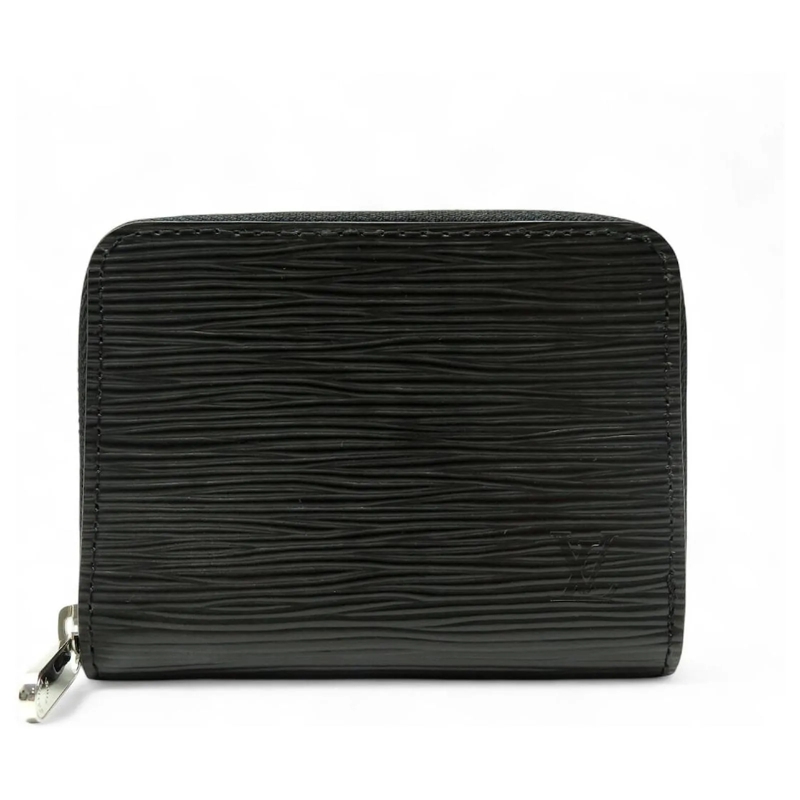 Louis Vuitton Geldbörse NEUE VUITTON ZIPPY MÃœNZBEUTEL EPI-LEDER M60152 schwarz