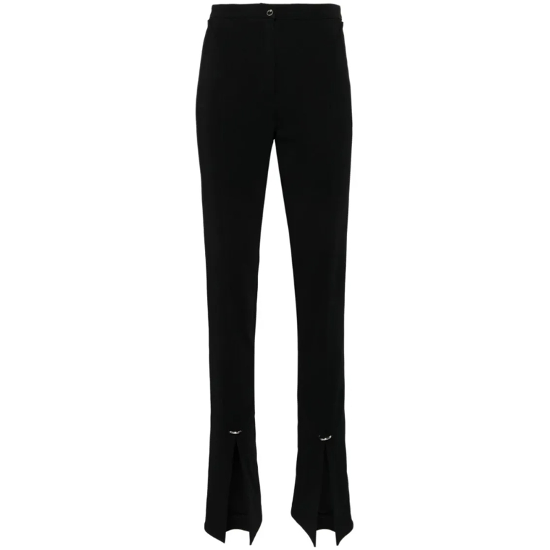 Mugler  Black Stretch Trousers Black