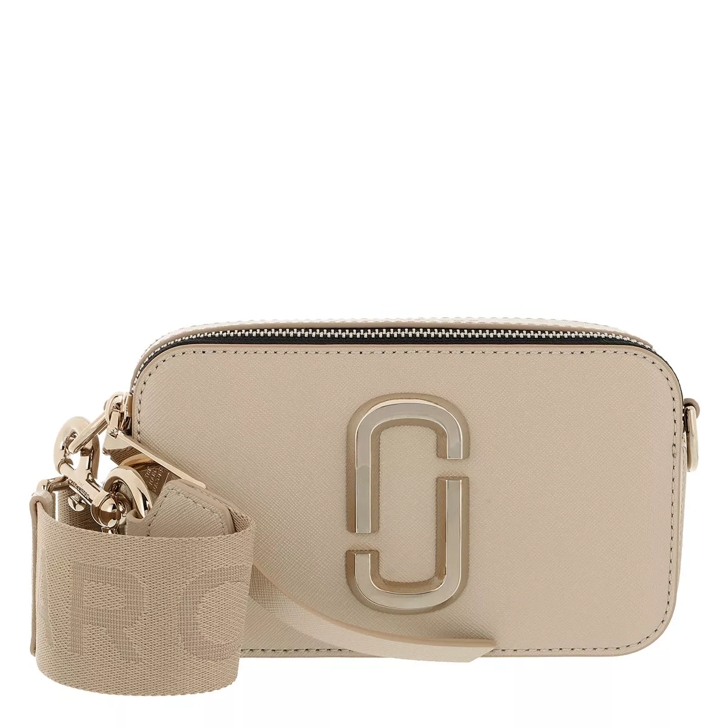 The Snapshot Leather Camera Bag in Beige - Marc Jacobs