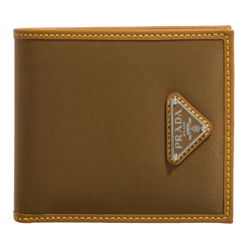 Prada Bi-Fold-Portemonnaie Re-Nylon Portmonnaie Sughero
