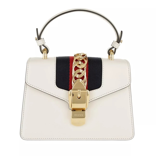Gucci Sylvie Mini Bag Leather White Crossbody Bag