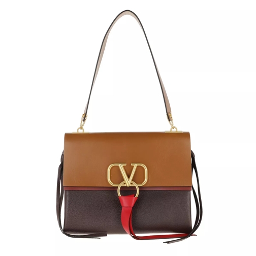 Valentino Garavani V Ring Bag Leather Multi Schooltas