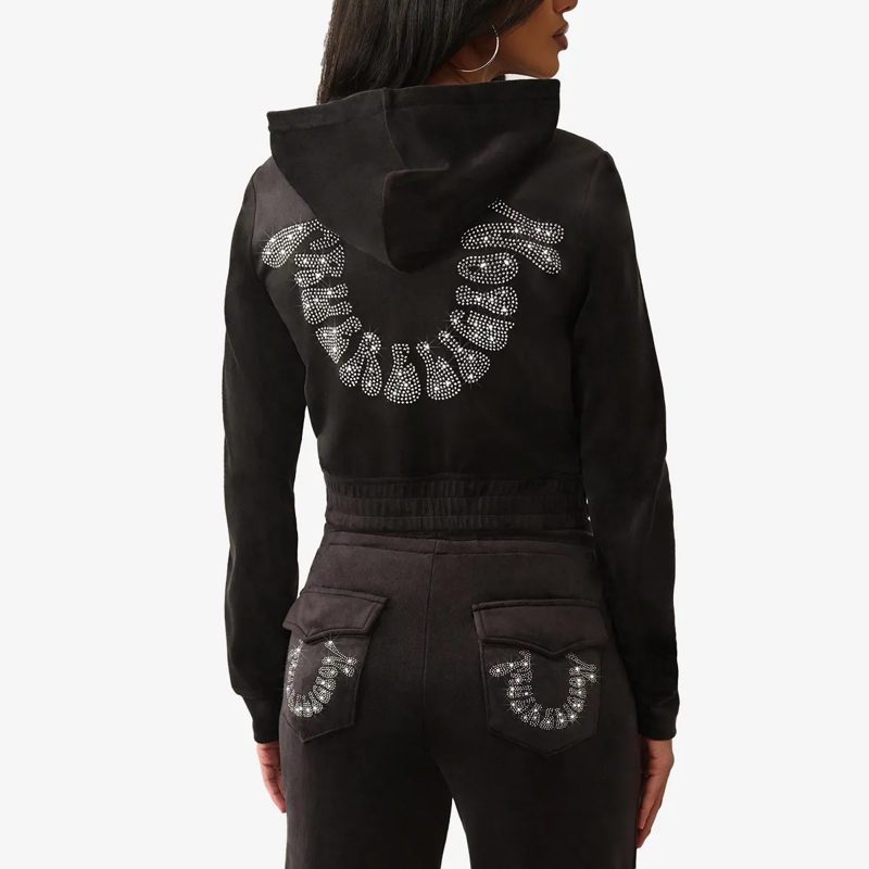 True Religion  Zip-Hoodie schwarz(Image 4)