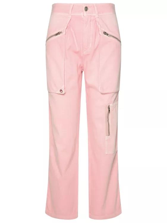 Isabel Marant - Juliette%27 Pink Cotton Pants - Größe 36 -