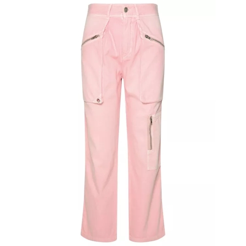 Isabel Marant Juliette' Pink Cotton Pants Neutrals 