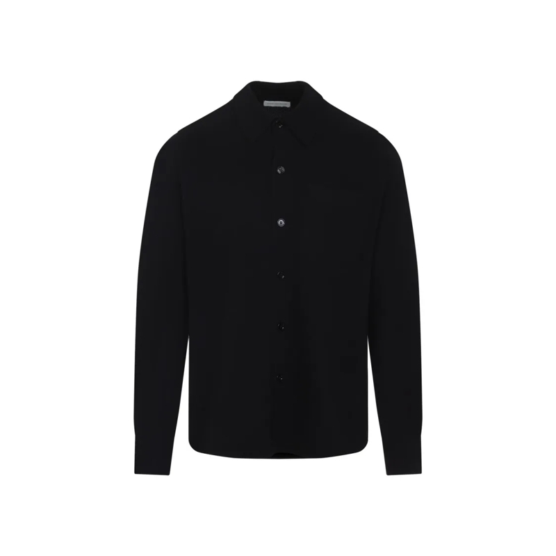 Dries Van Noten Chemise Black Cashmere Shirt Black