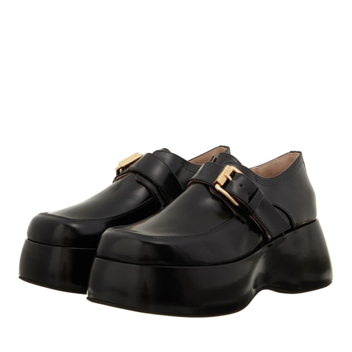 Moschino Logo Multistrap Nero Loafer