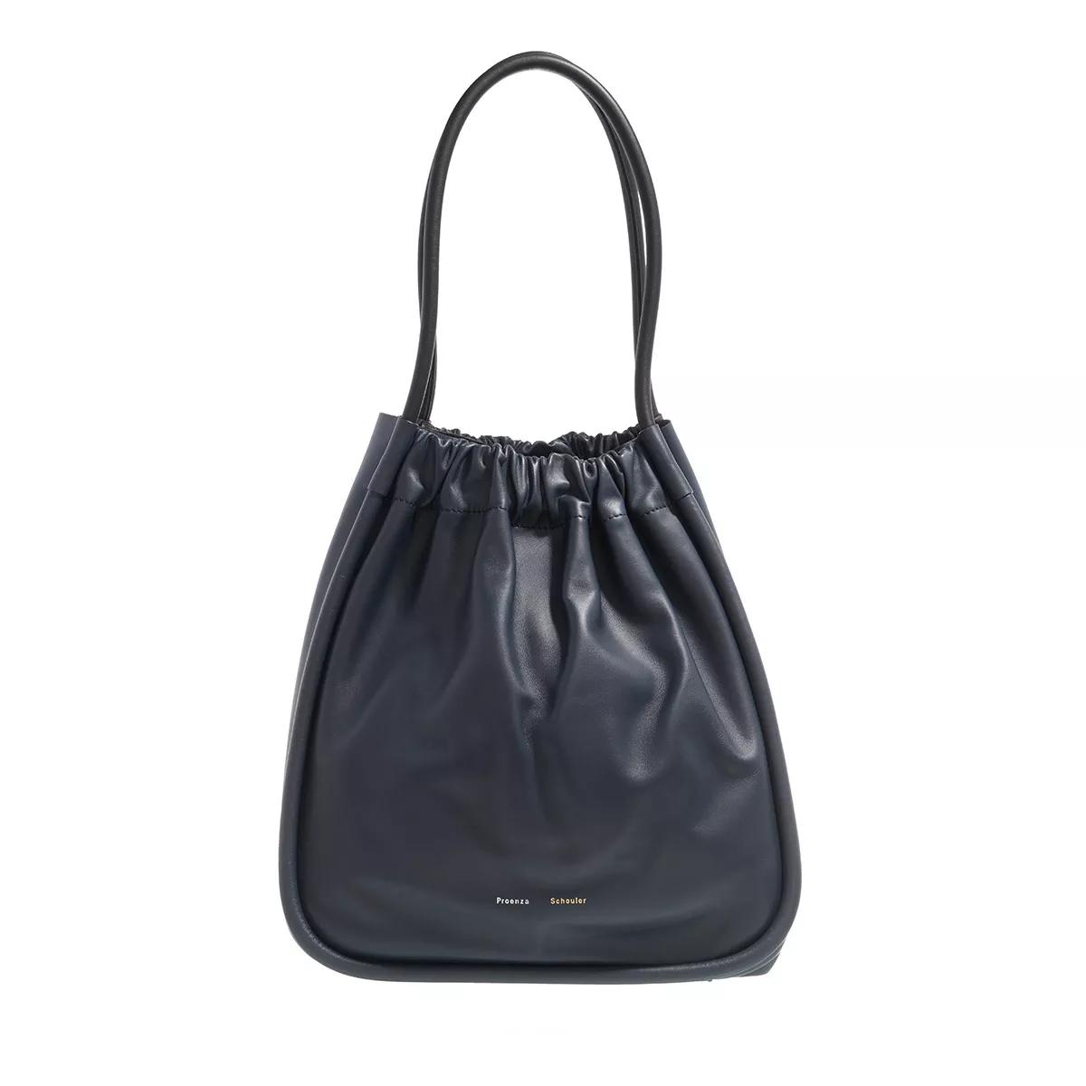 Proenza Schouler Xl Ruched Tote Dark Navy Shopping Bag