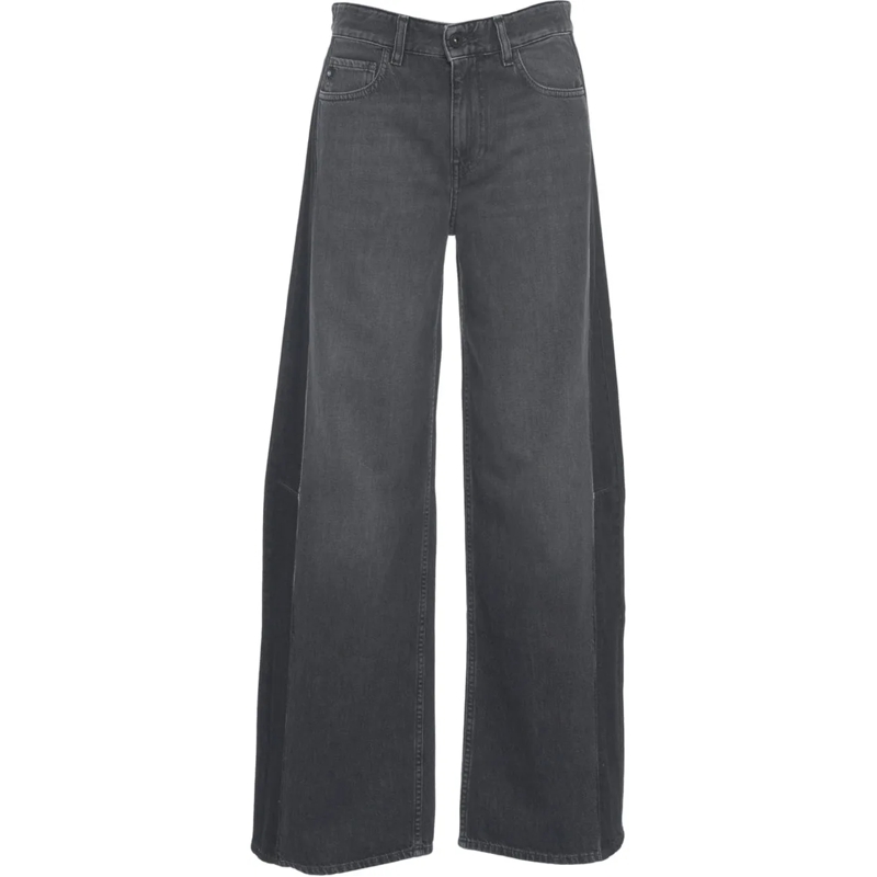 Adriano Goldschmied Jeans à jambe droite Wide leg jeans schwarz