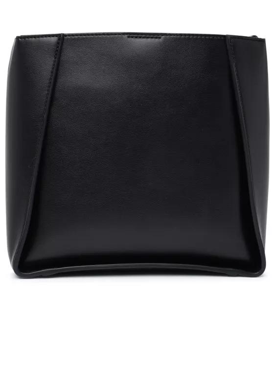 Stella Mccartney Shoppers Black Soft Polyurethane Mini Crossbody Bag in zwart