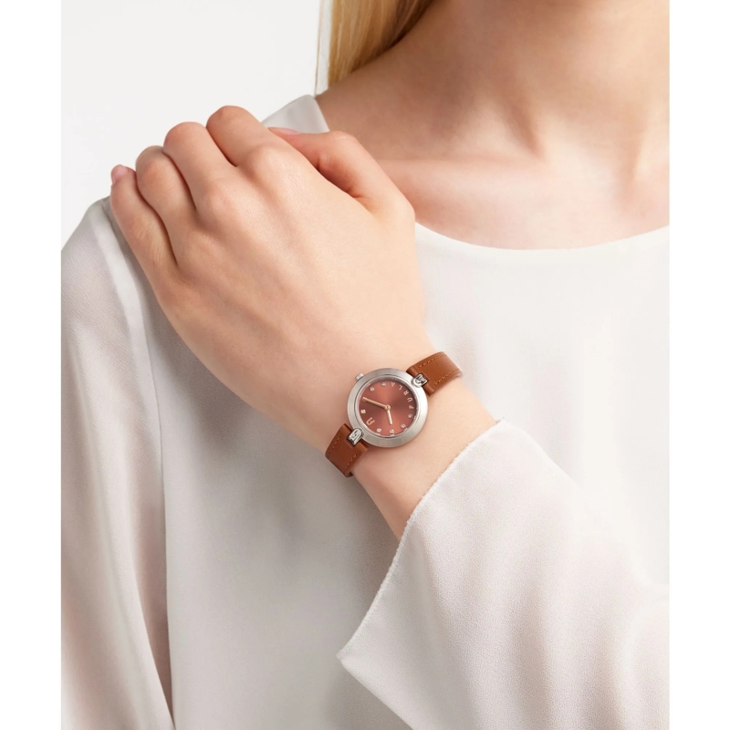 Furla Quarzuhr Quarz-Analoguhr Furla Logo Links braun(Image 3)