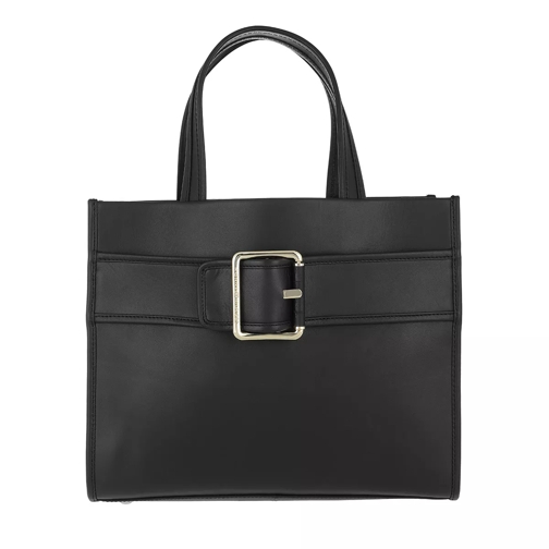 Tommy Hilfiger Tommy Buckle Leather Tote Black Fourre-tout