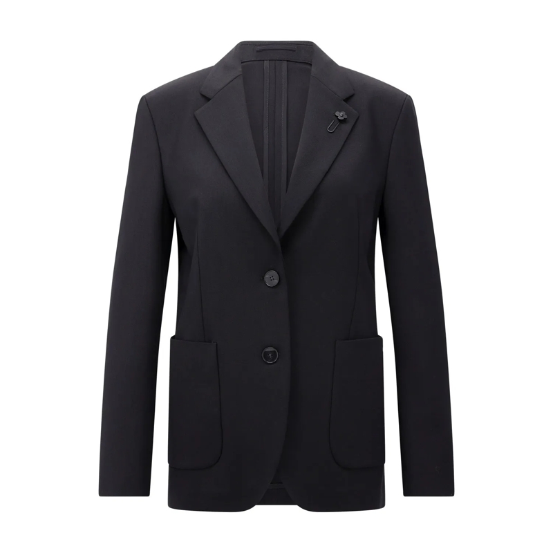 Lardini Blazer Klassischer Blazer schwarz