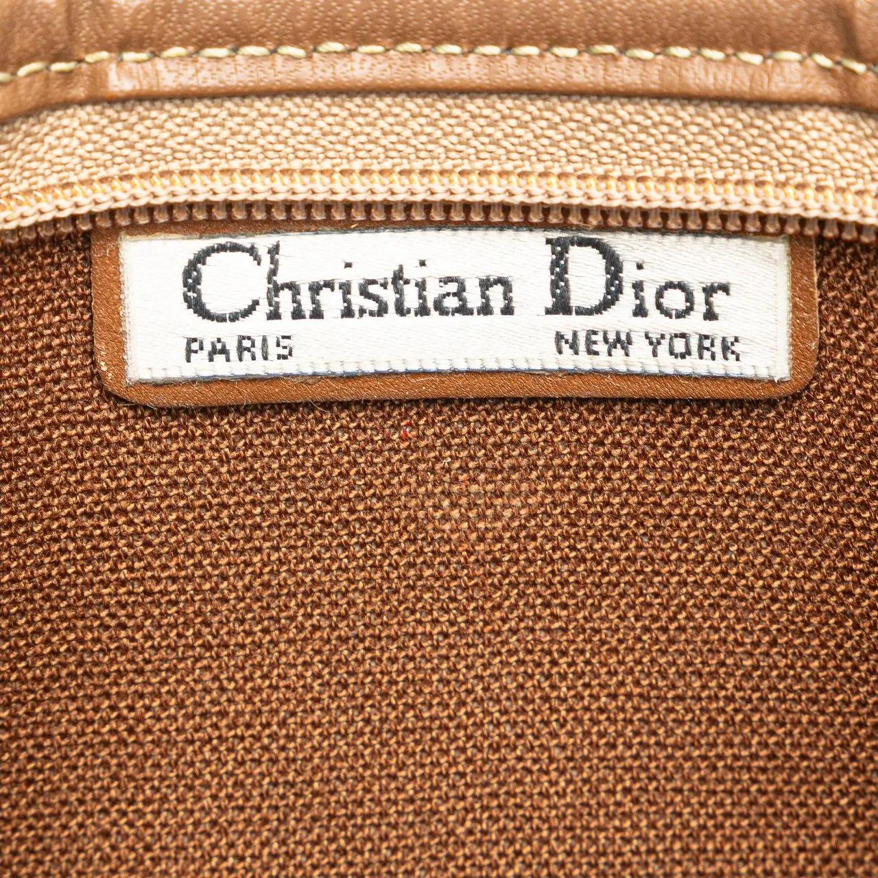 Thumbnail - Christian Dior Clutches - Honeycomb Coated Canvas Clutch - Gr. unisize - in Braun - für Damen
