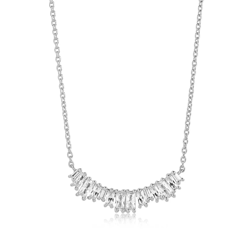 Sif Jakobs Jewellery Antella Grande Necklace White Zirconia 925 Sterling Silver Medium Necklace