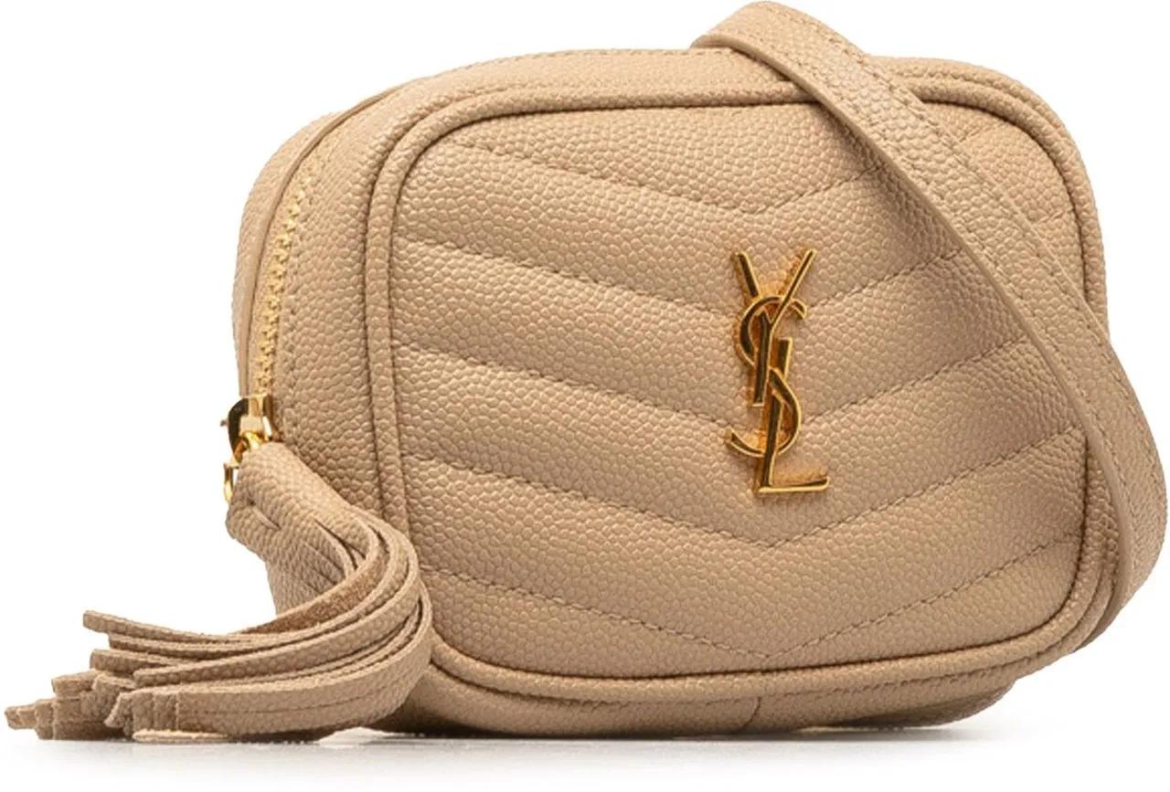 Saint Laurent Shoppers Baby Lou Camera Bag in bruin